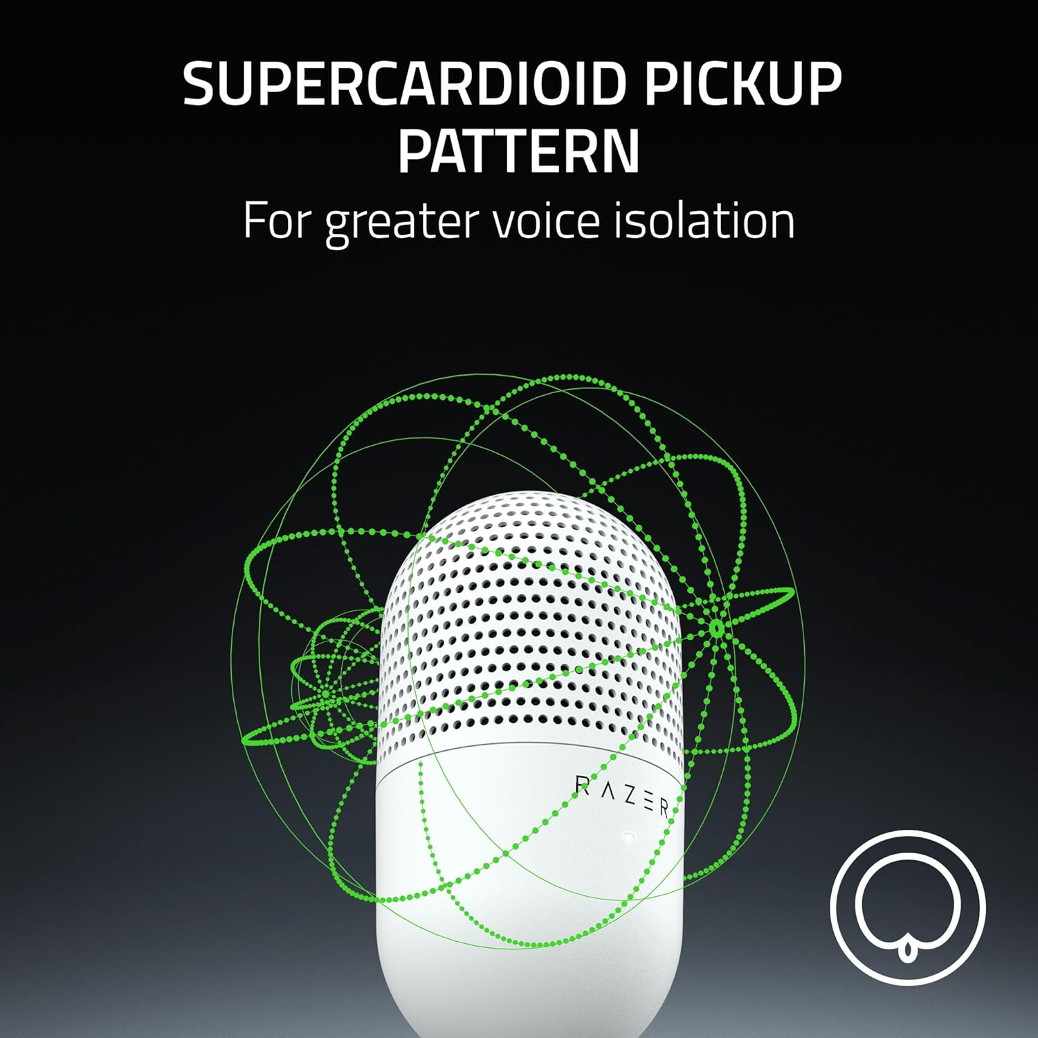 Razer Seiren V3 Mini Condenser Microphone - White Razer Seiren V3 Mini Condenser Microphone - White